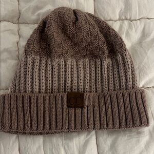 C.C Kids Knit Beanie in Taupe
